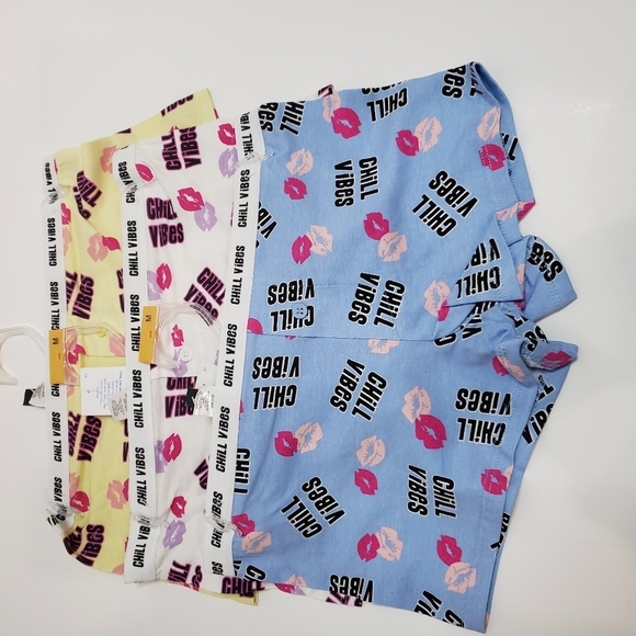 NWT‎ 3 piece Kiss & Tell Chill Vibes Boyshorts Underwear - Picture 4 of 8